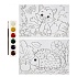 Игра для раскрашивания Artberry Forest Friends Coloring Set краски акварельные 6 цветов, шаблоны  - миниатюра №1